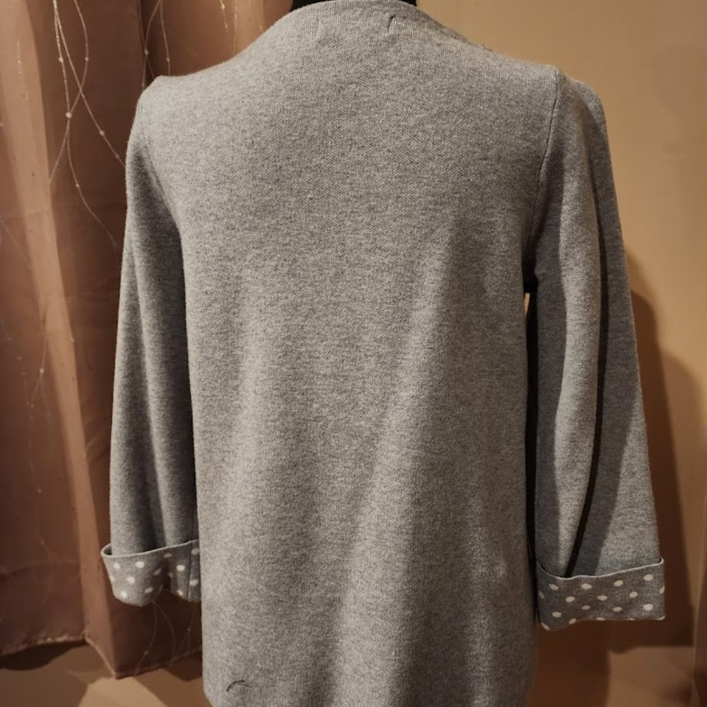 CYNTHIA ROWLEY GRAY  BLOUSE - Picture 4 of 4